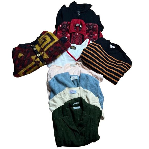 9 Item Sweater Bundle Womens Sizing - Picture 1 of 16